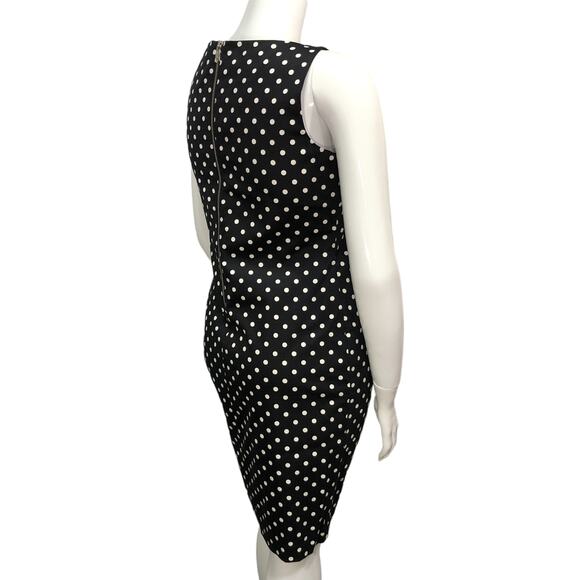 Lauren Ralph Lauren Polka Dot Sleeveless Dress Shift Rear Zip NEW without Tags - Picture 8 of 13